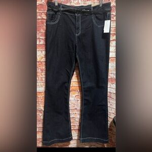 Cato Dark Wash belted Bootcut Jeans size 16. New with tags.